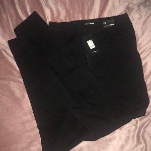 Super high waisted denim black skinnies